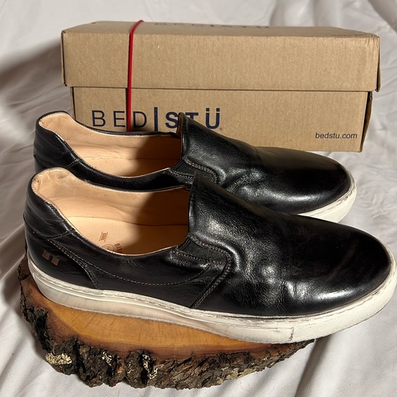 BED|STU HERMIONE Slip On Leather Shoes, Black Rustic, Women's size 10 with Box - Picture 16 of 16